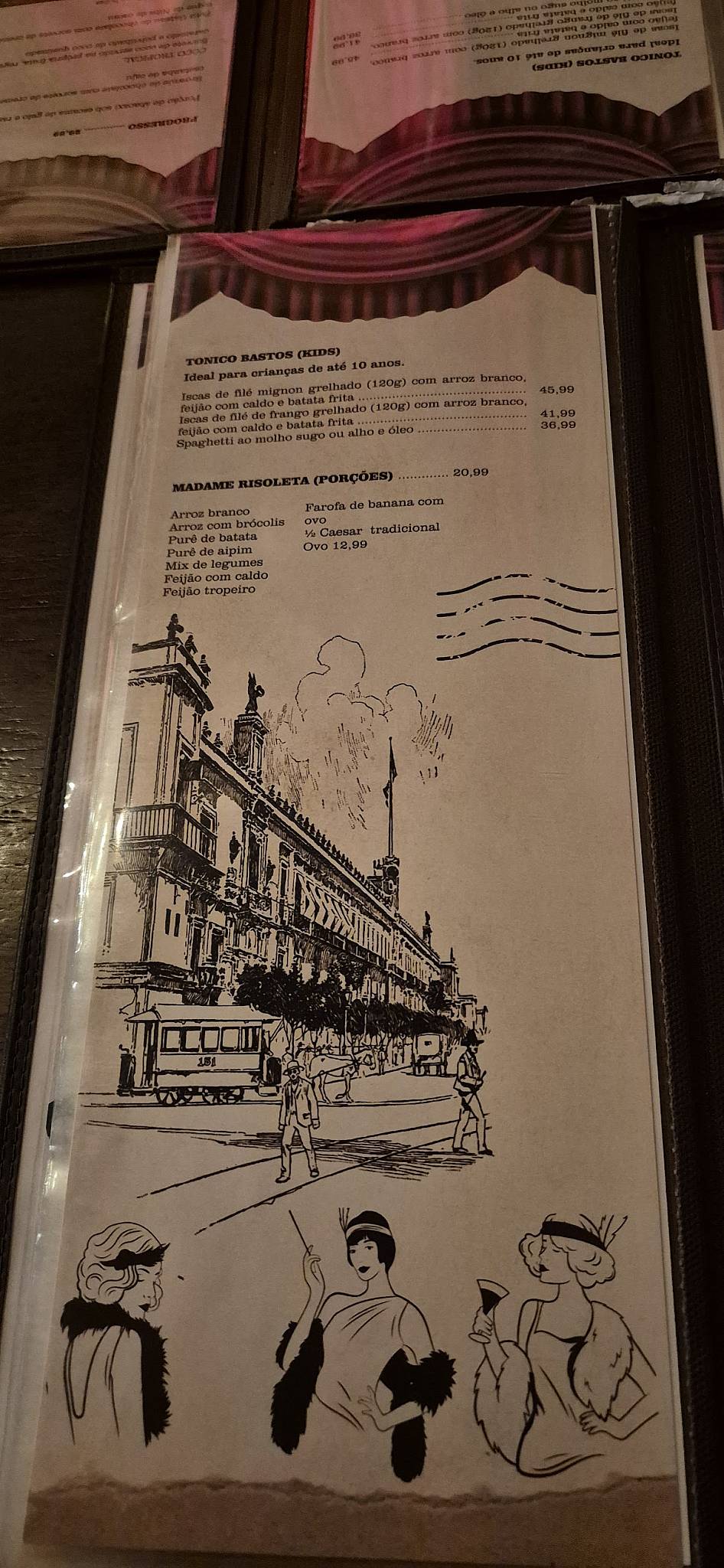 Bataclan cardápio