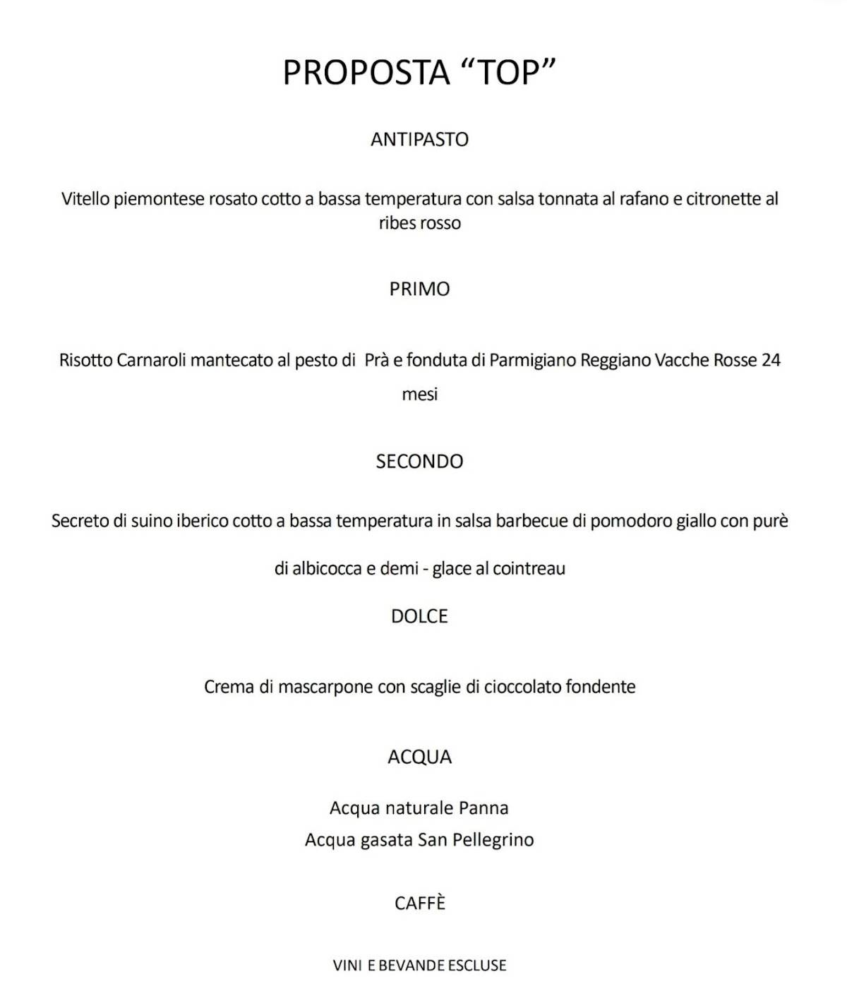 Menu di Bataclan Restaurant Pizza & Music 