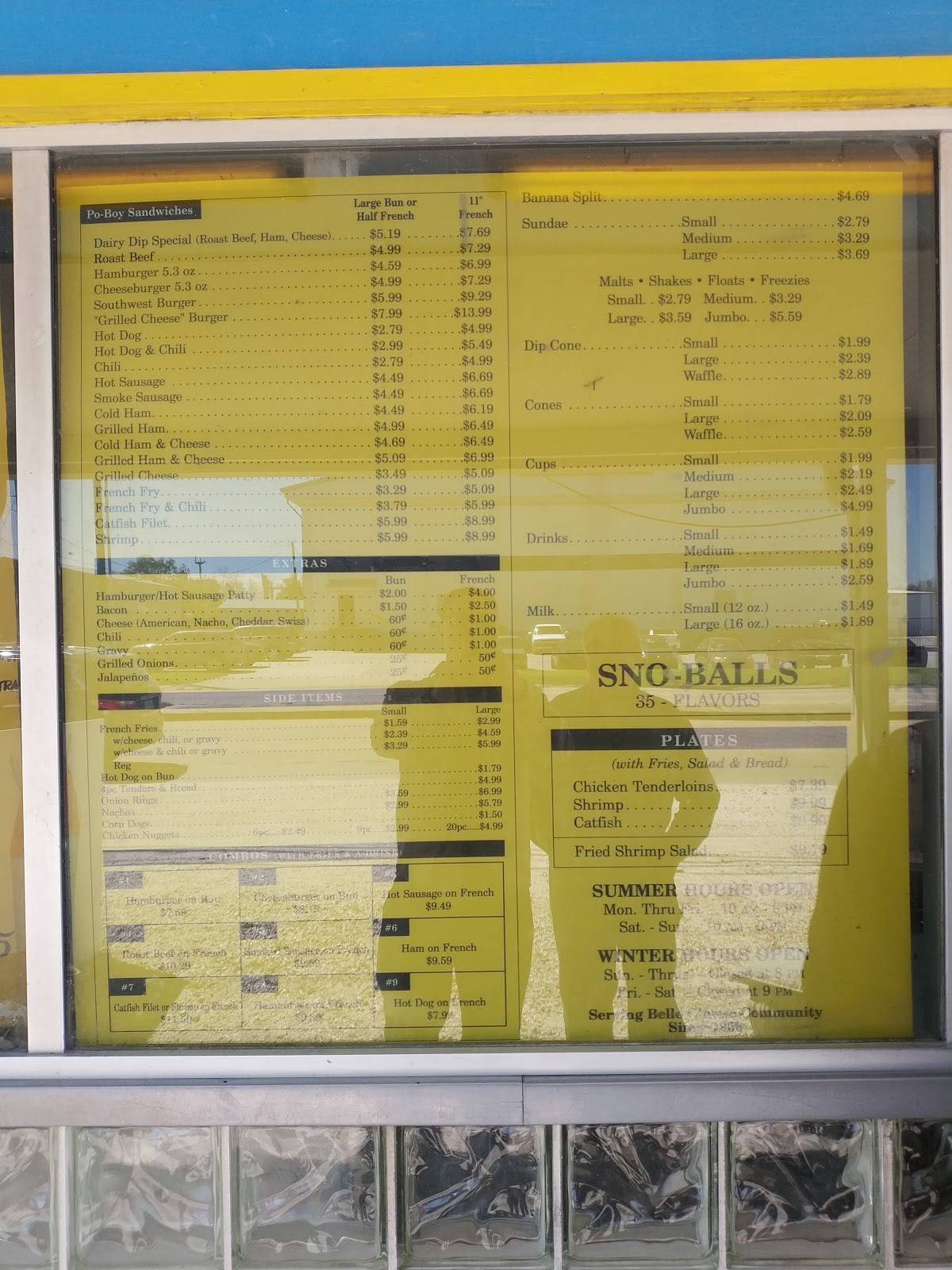 Menu at Dairy Dip LLC restaurant, Belle Chasse, LA23