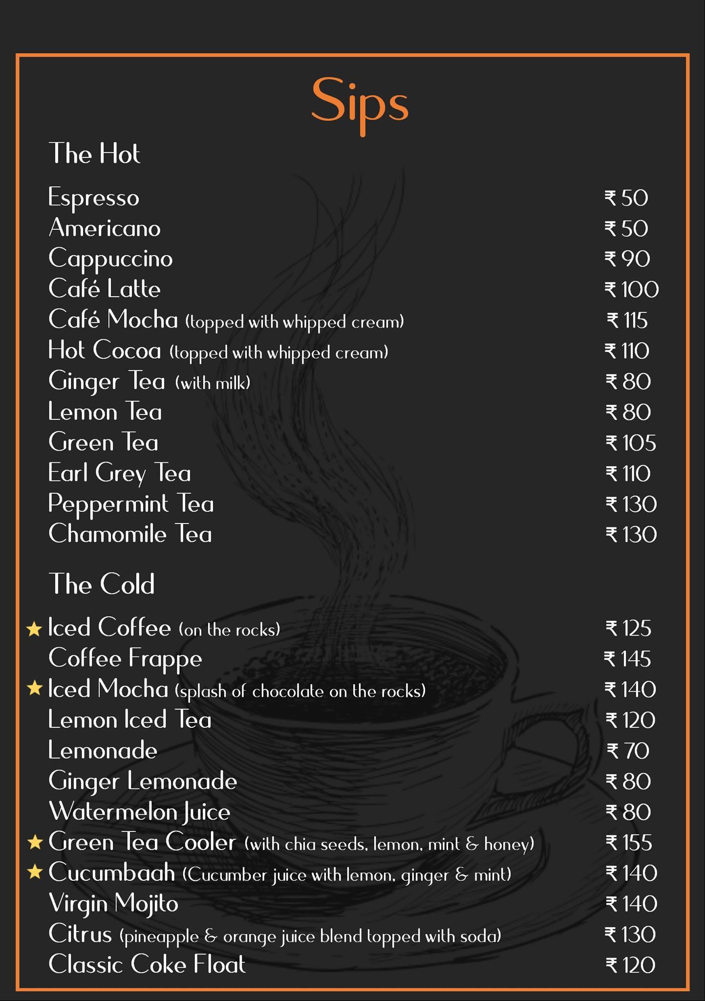 Eddy's Cafe menu