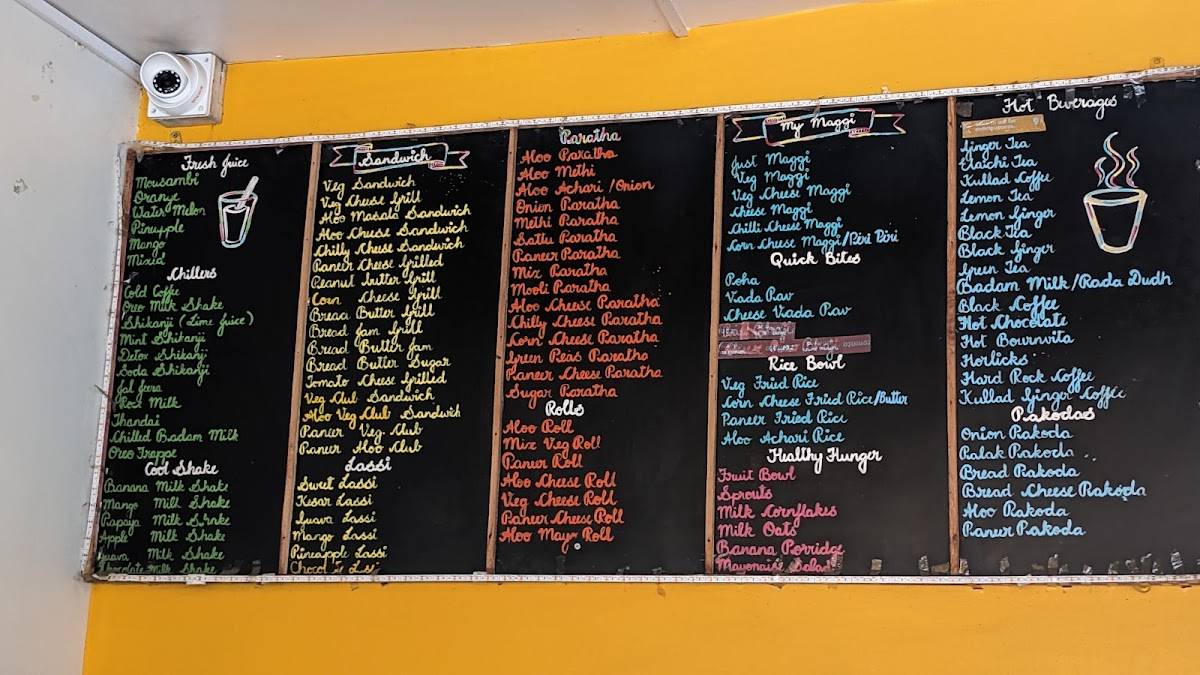 Kullad Cafe menu
