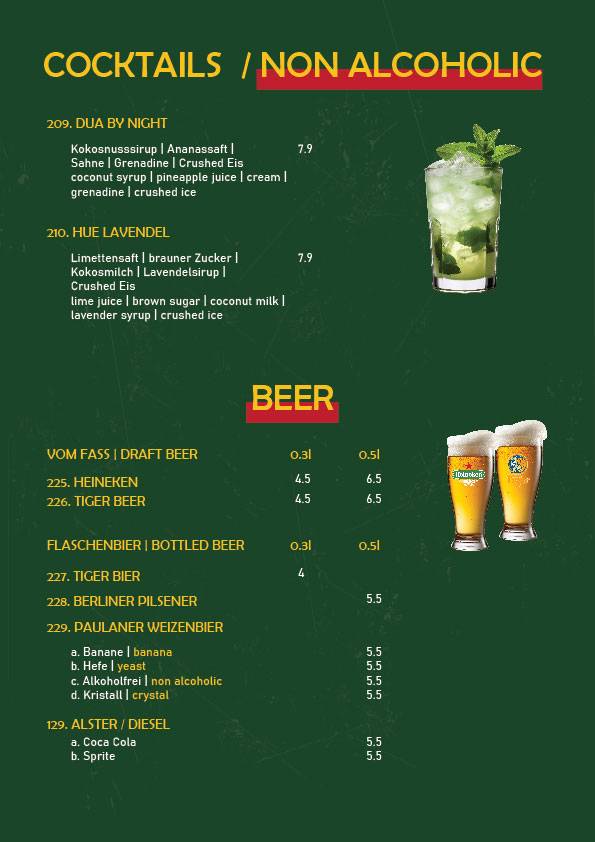 Menu de Eden