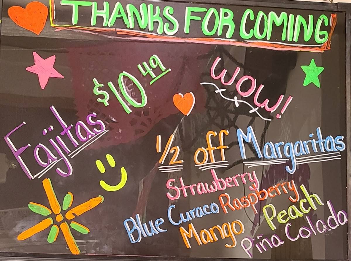 Menu at El Costeno Mexican Restaurant, Beverly