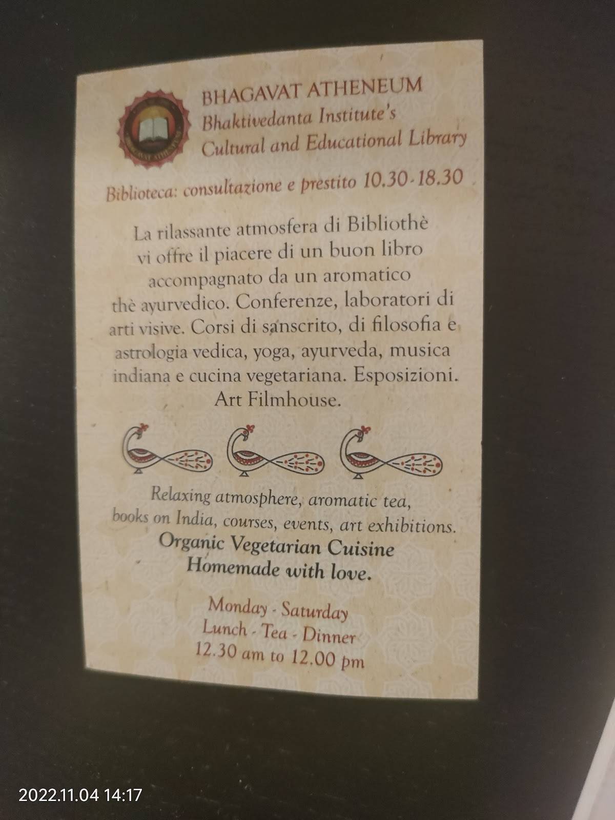 Menu di Bibliothè 