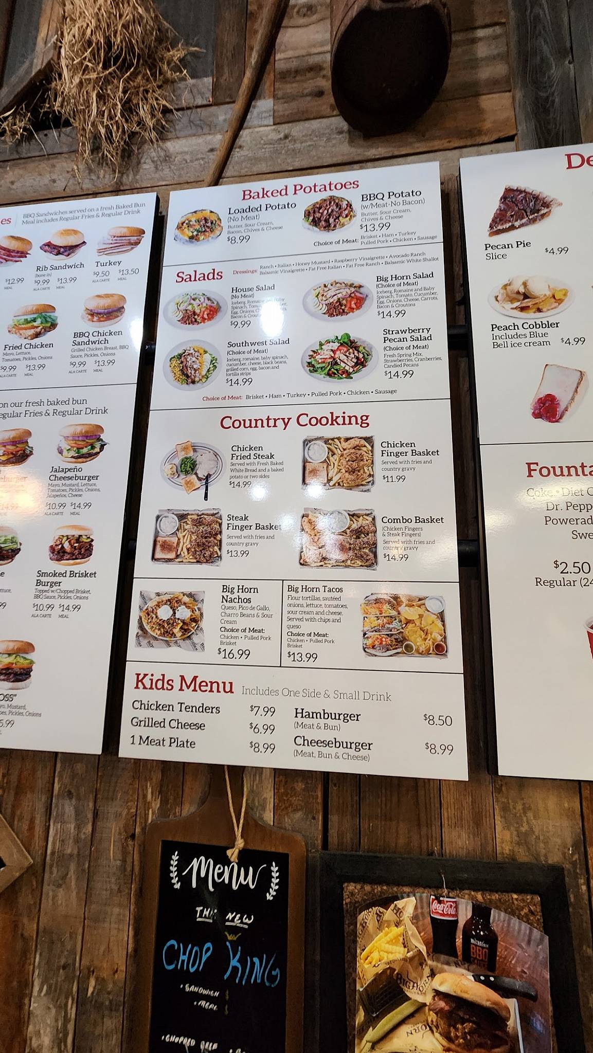 Menu at Big Horn BBQ, Pearland