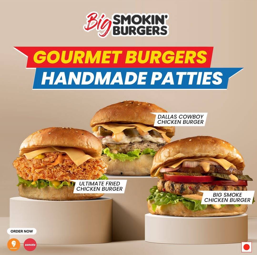 Big Smokin' Burgers menu