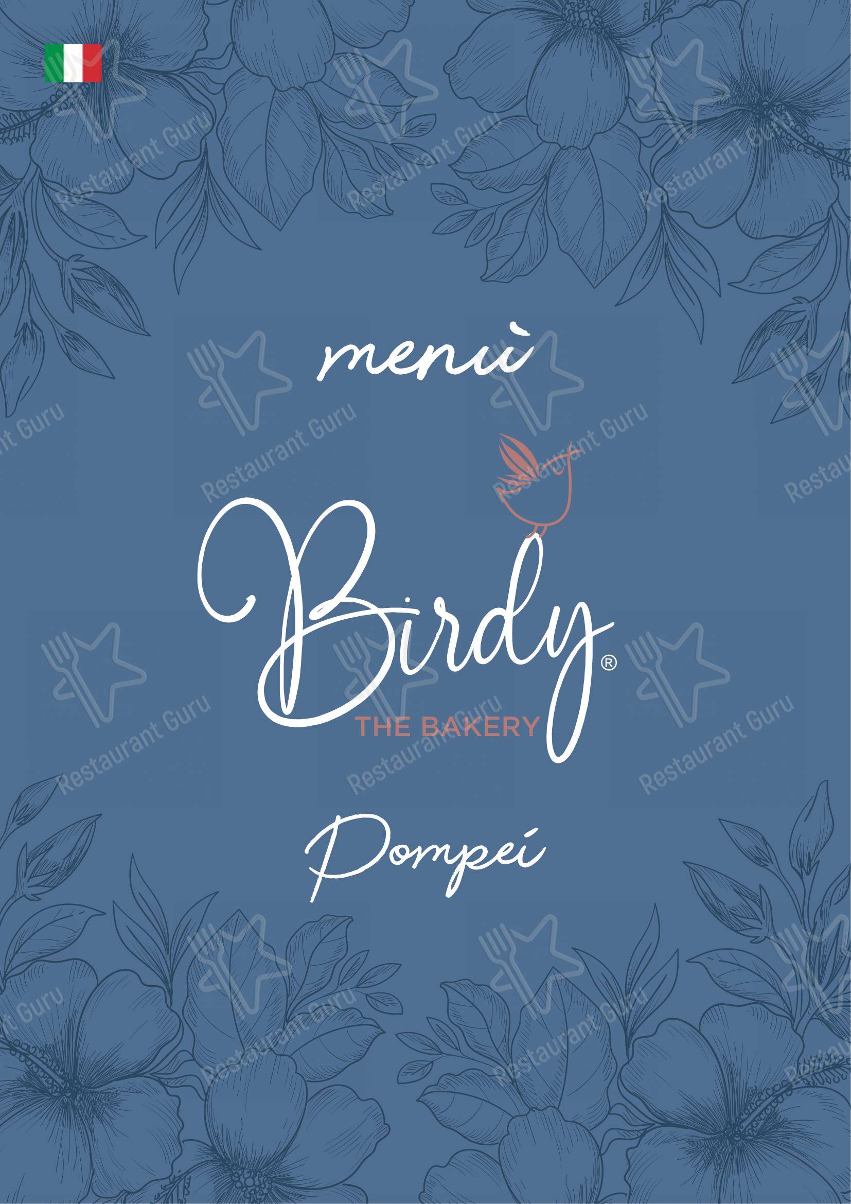Birdy The Bakery - Portici in Portici - 菜单