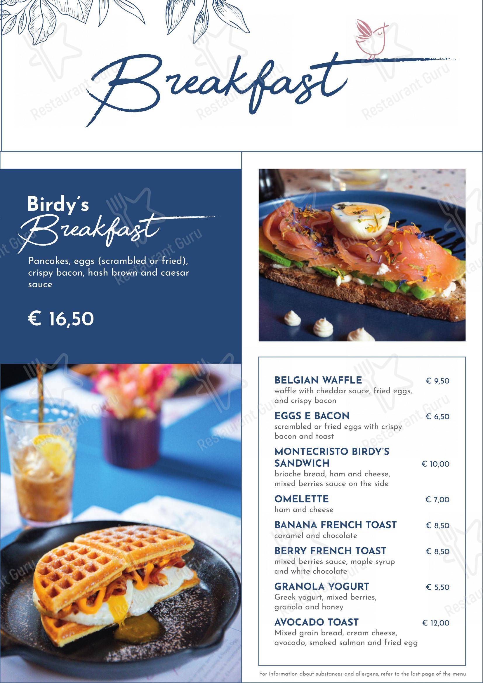 Birdy The Bakery - Portici in Portici - Menu bar