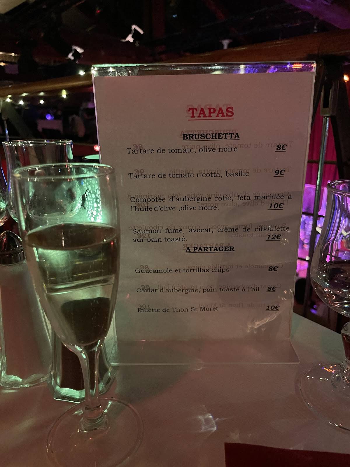 Menu de Bizz'art
