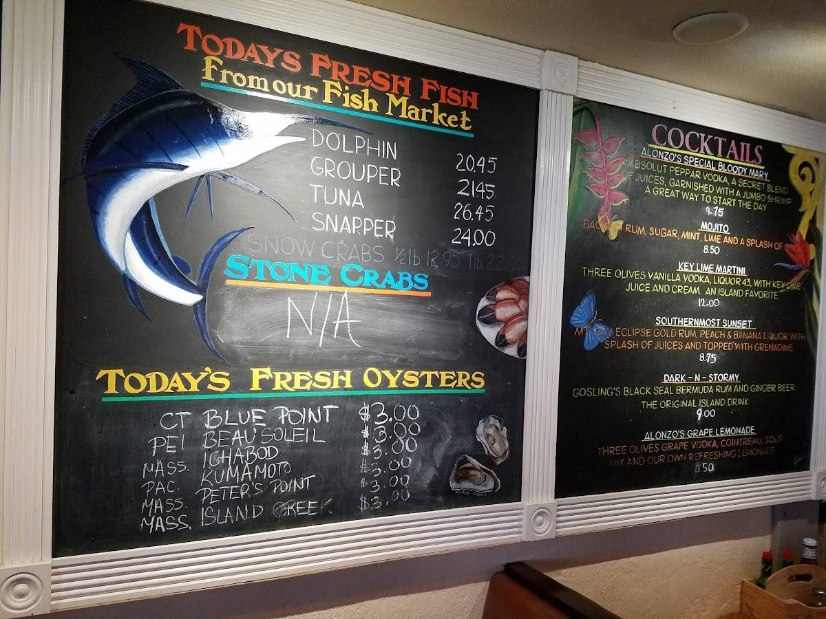 Menu at Boat House Bar & Grill, Key West, 220 Margaret Street