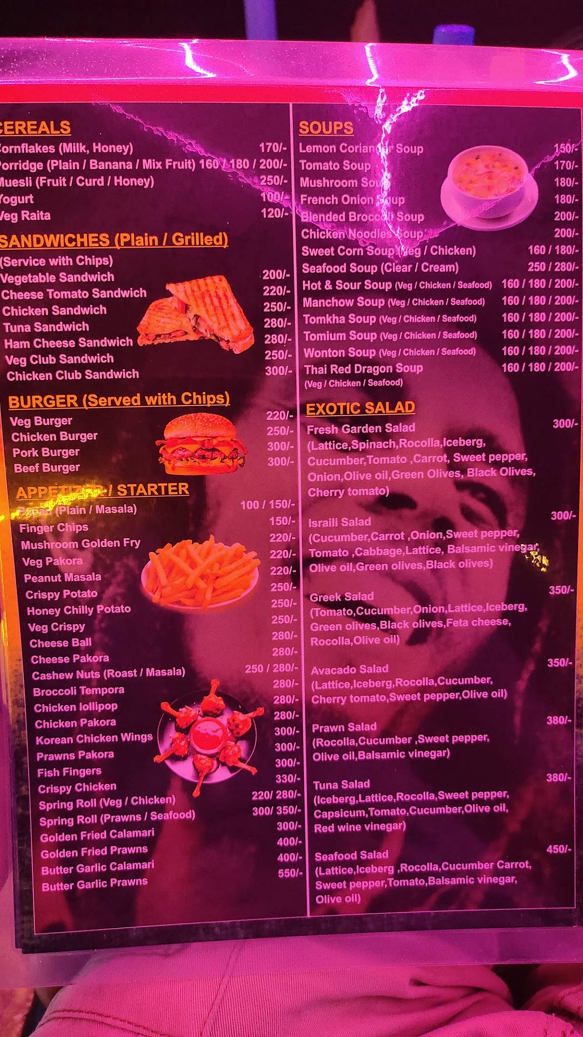Bob Marley Beach Shack menu