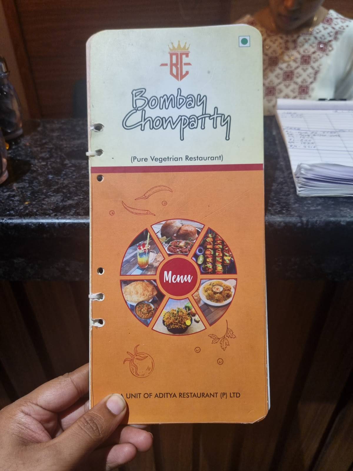 Bombay Chowpatty menu