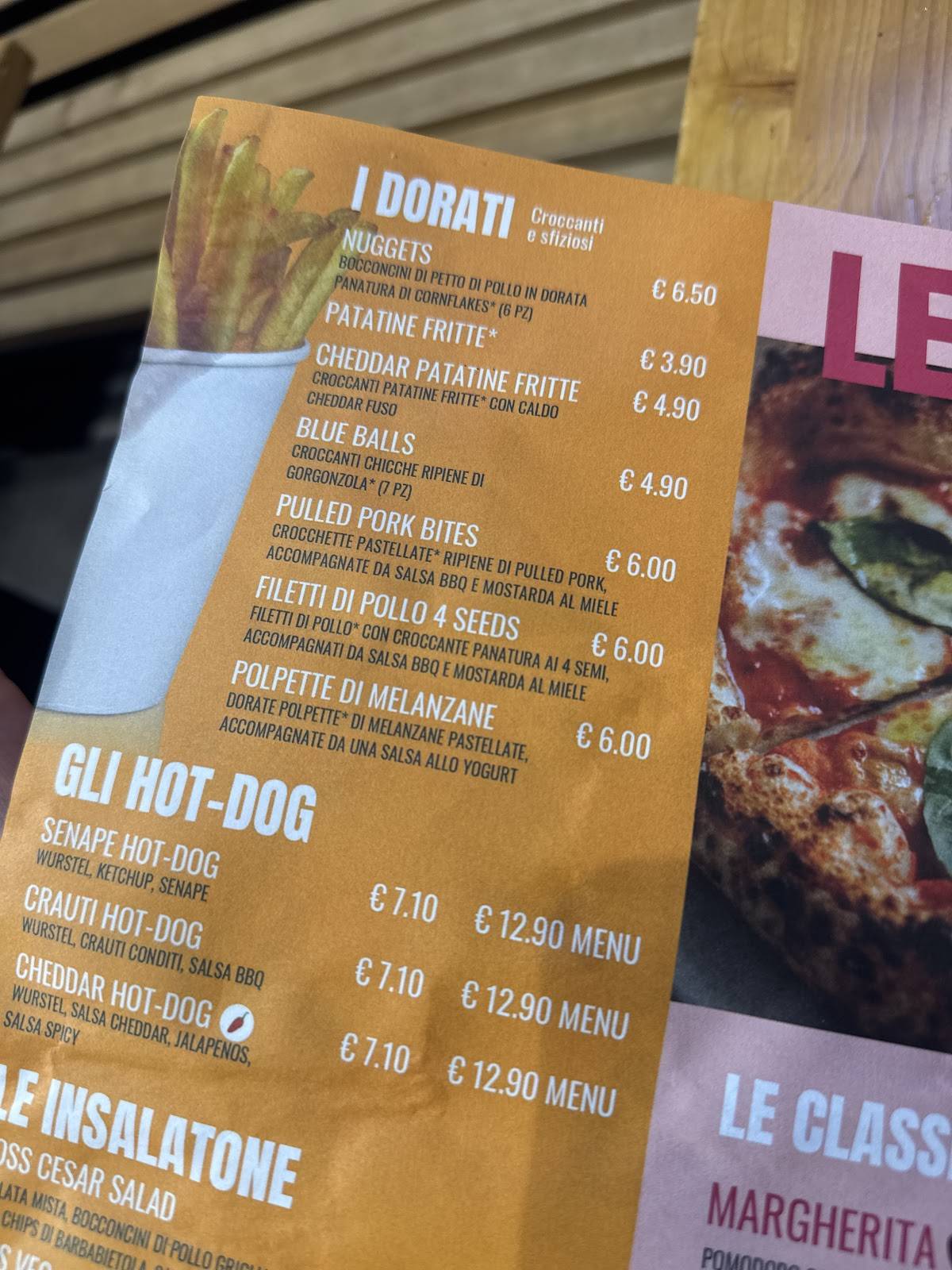 Menu di Boss Taurus Como 