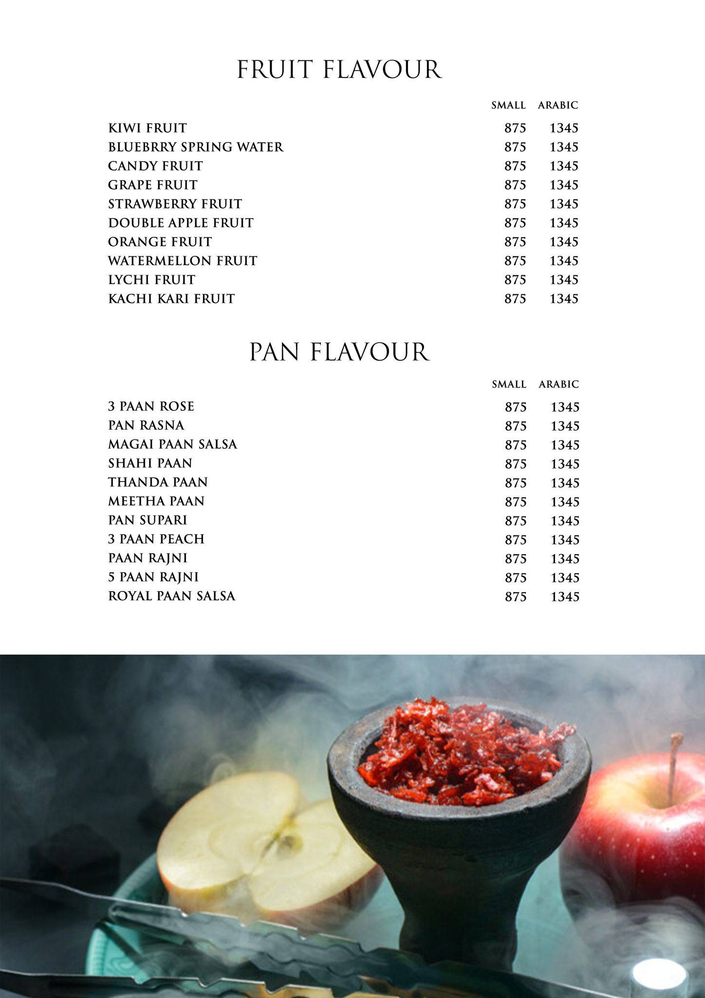 Botanik menu