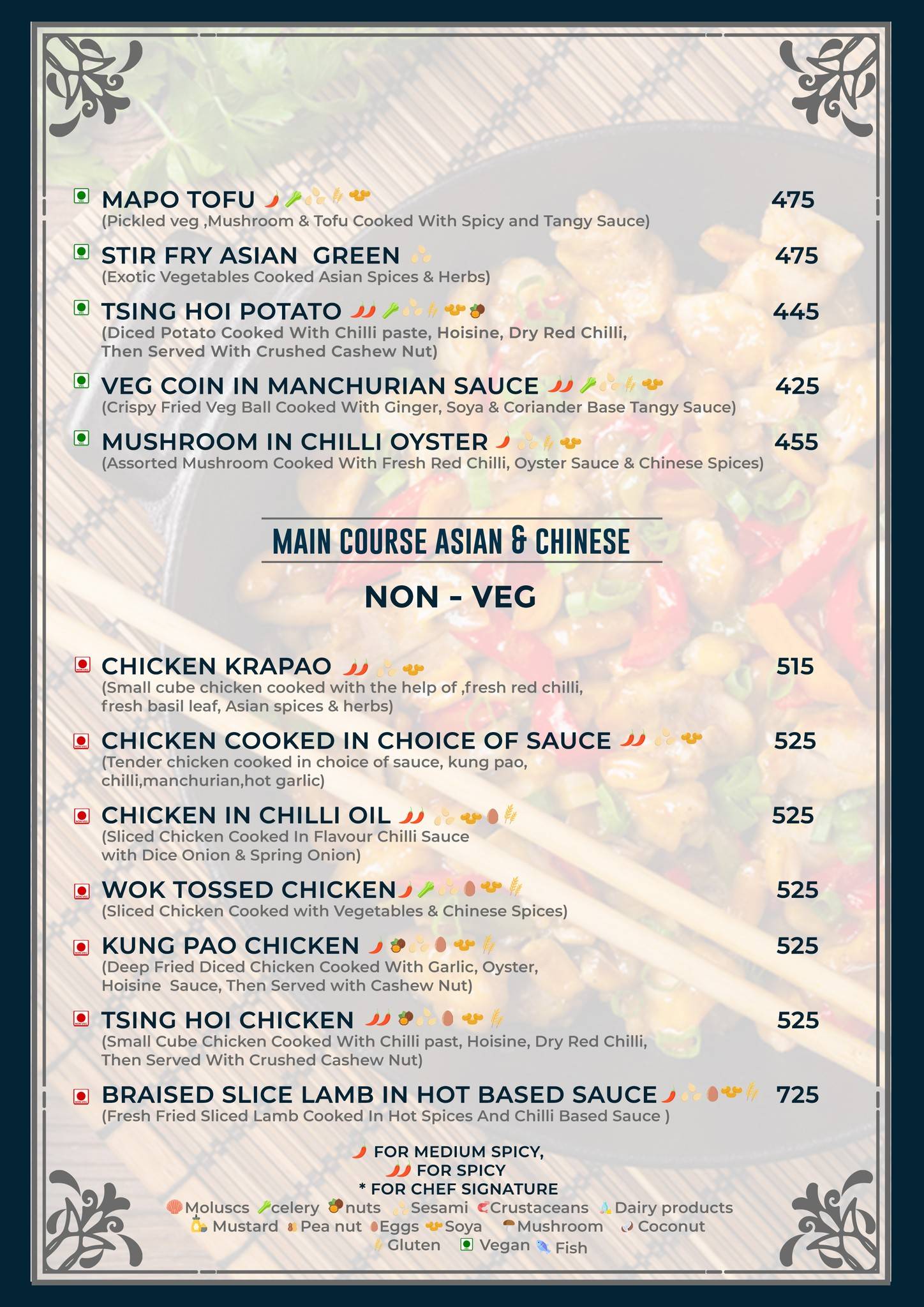 Botanik menu