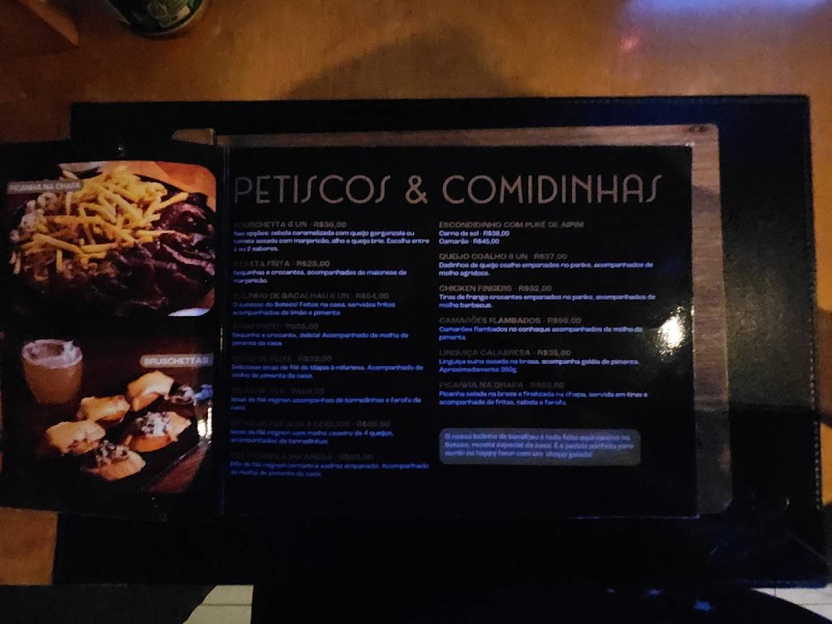 Boteco 1538 cardápio