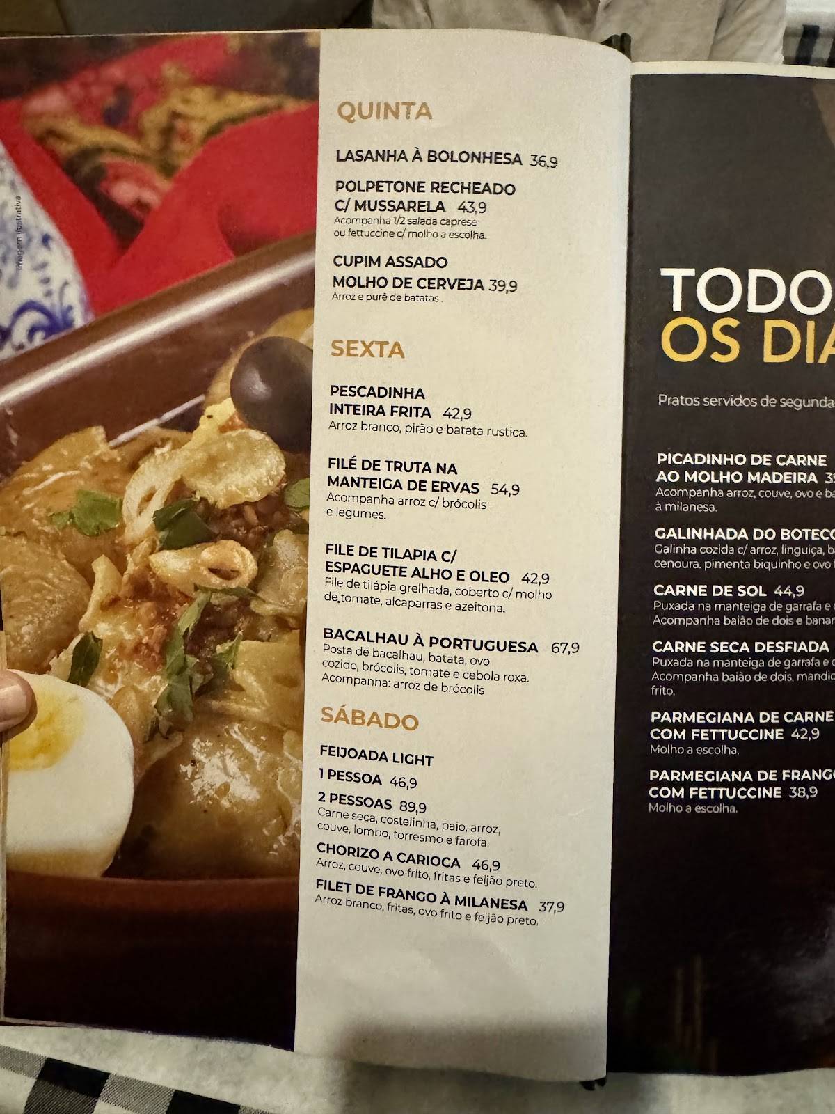 Boteco Central cardápio