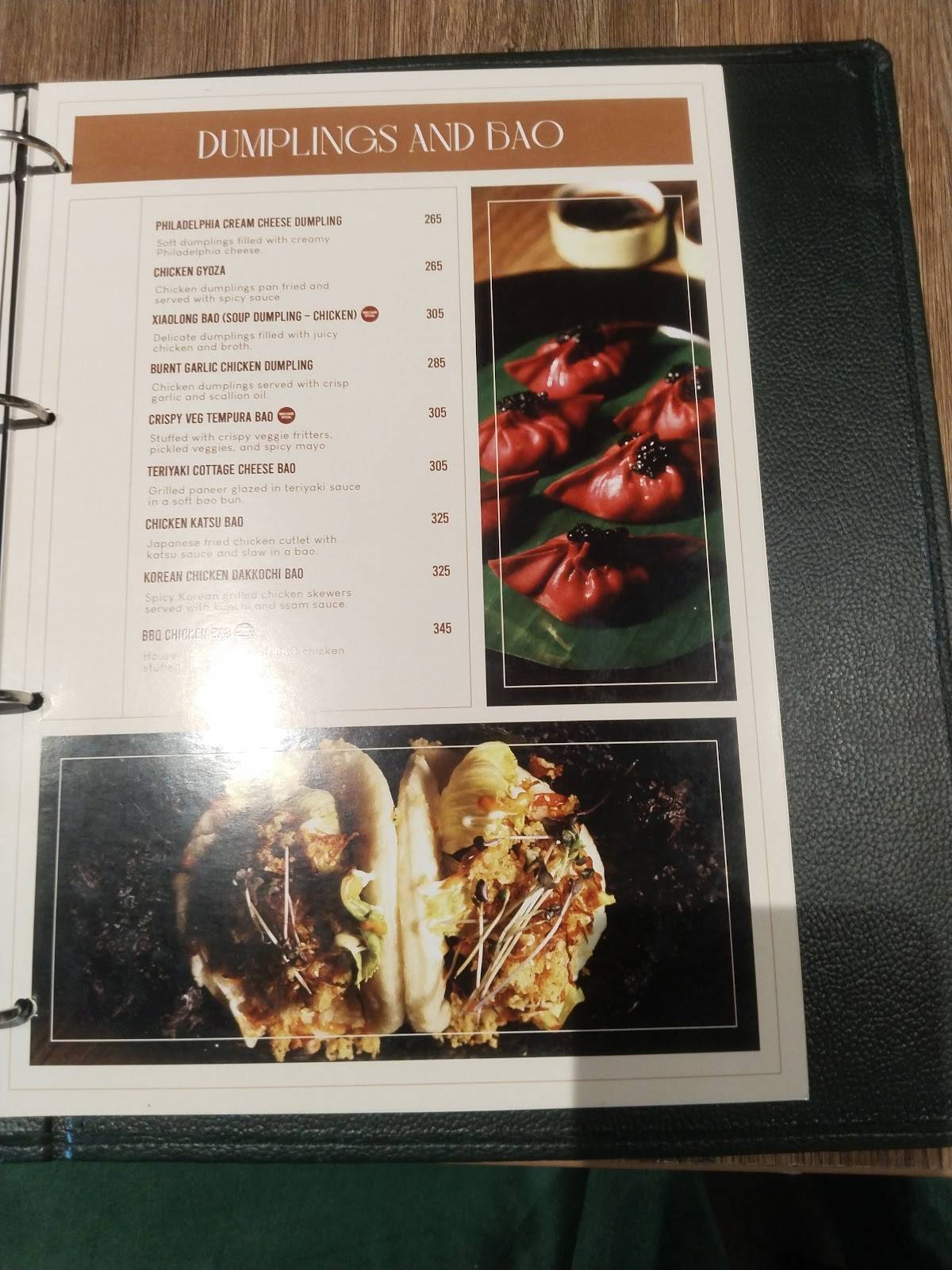 Boulevard Restaurant and Bar menu