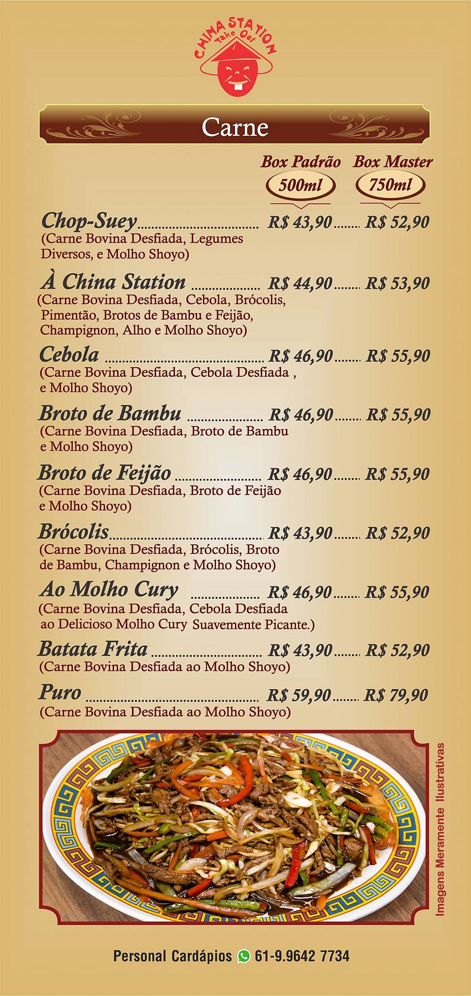 Wok By China Station cardápio