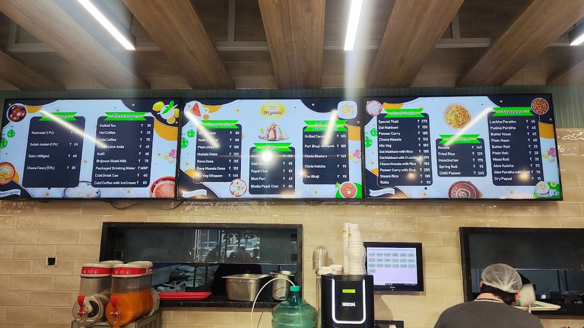 Brijwasi Restaurant Vrindavan menu