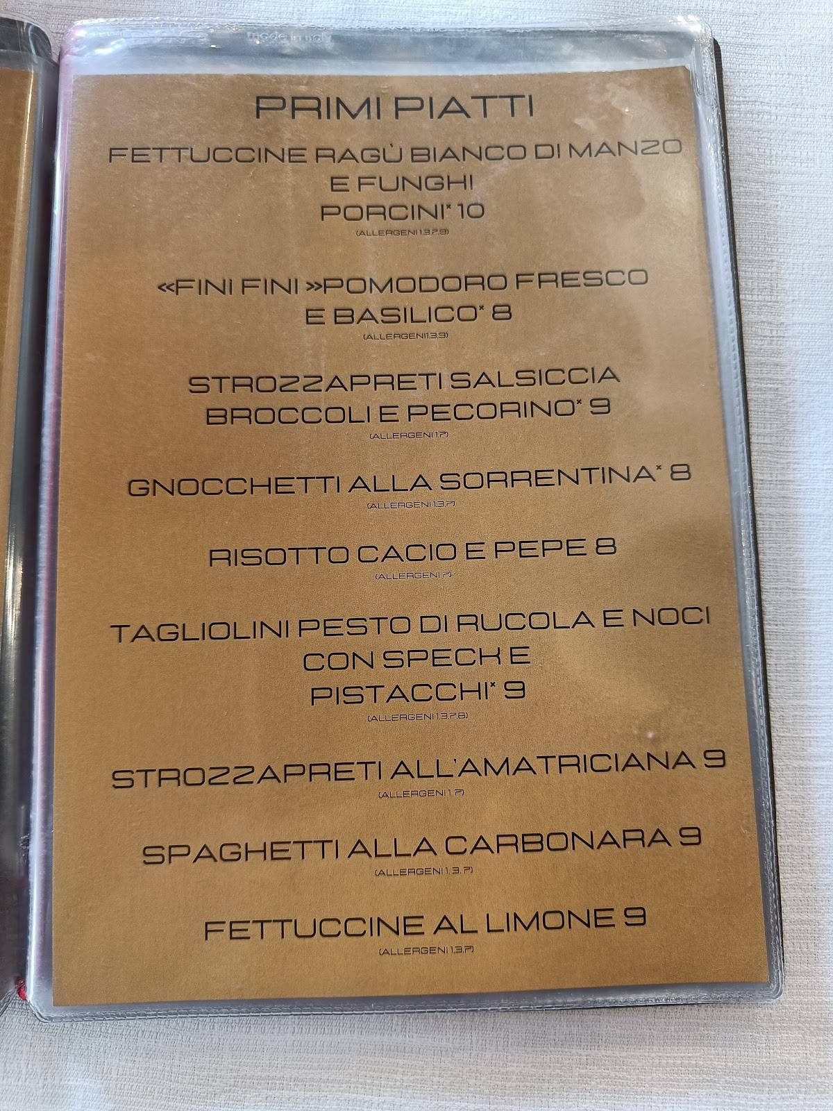 Menu di Brio Pizza & Cucina 