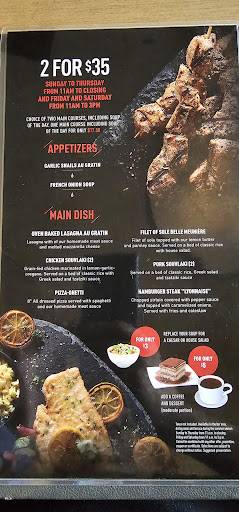 Menu de Barbies Resto Bar Grill
