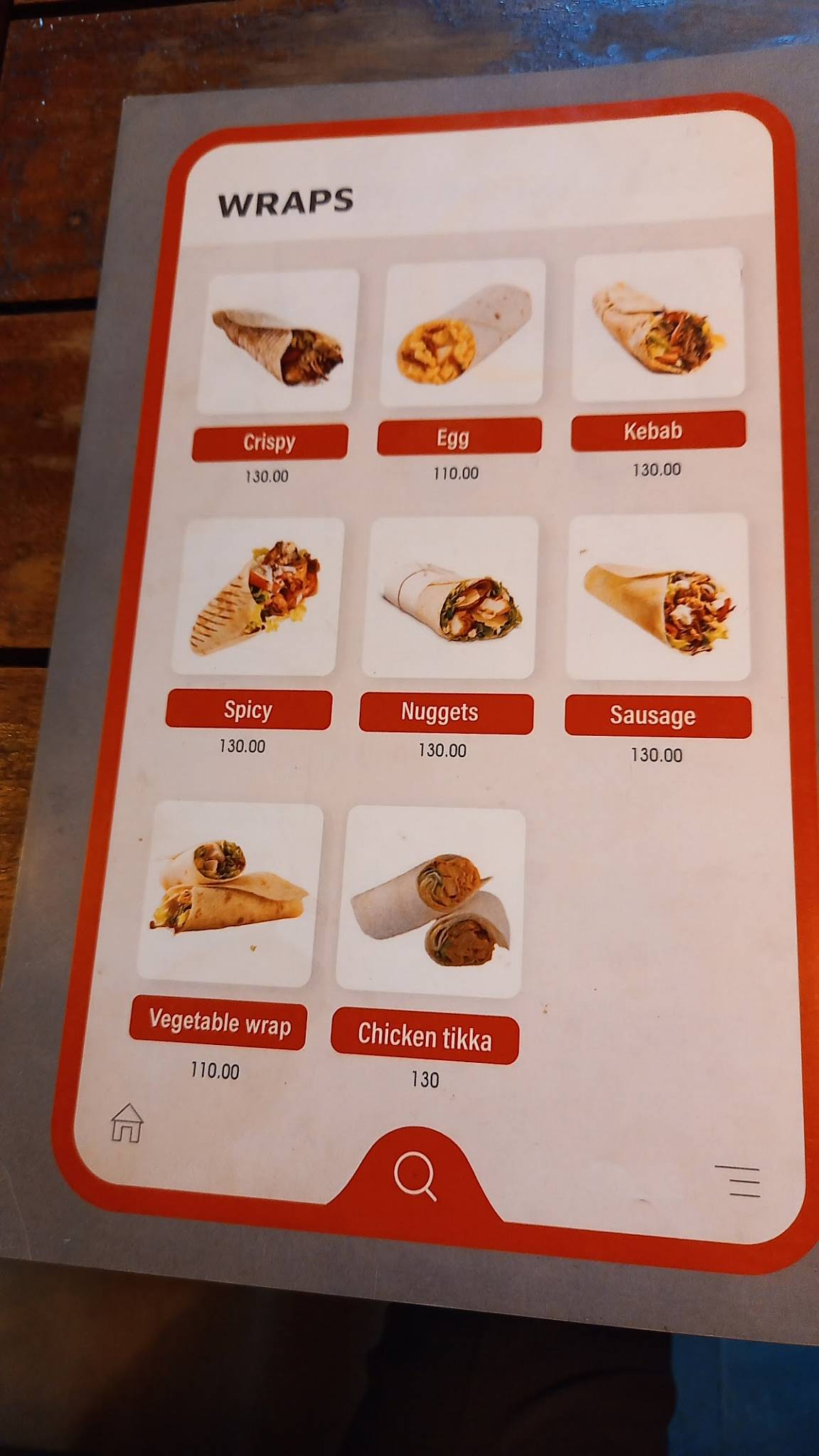 Burger Lounge menu