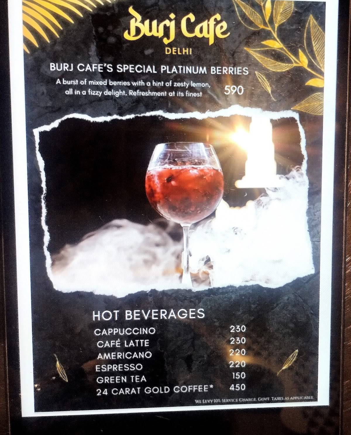 Burj Cafe menu