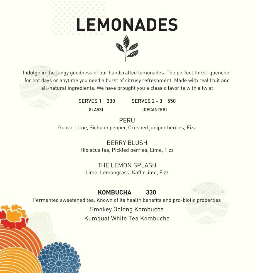 Burma Burma Restaurant & Tea Room menu