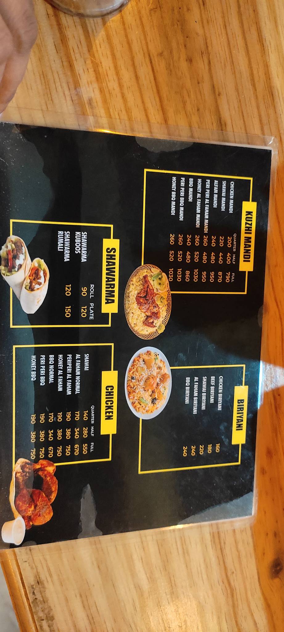 CALICUT CAFÉ menu