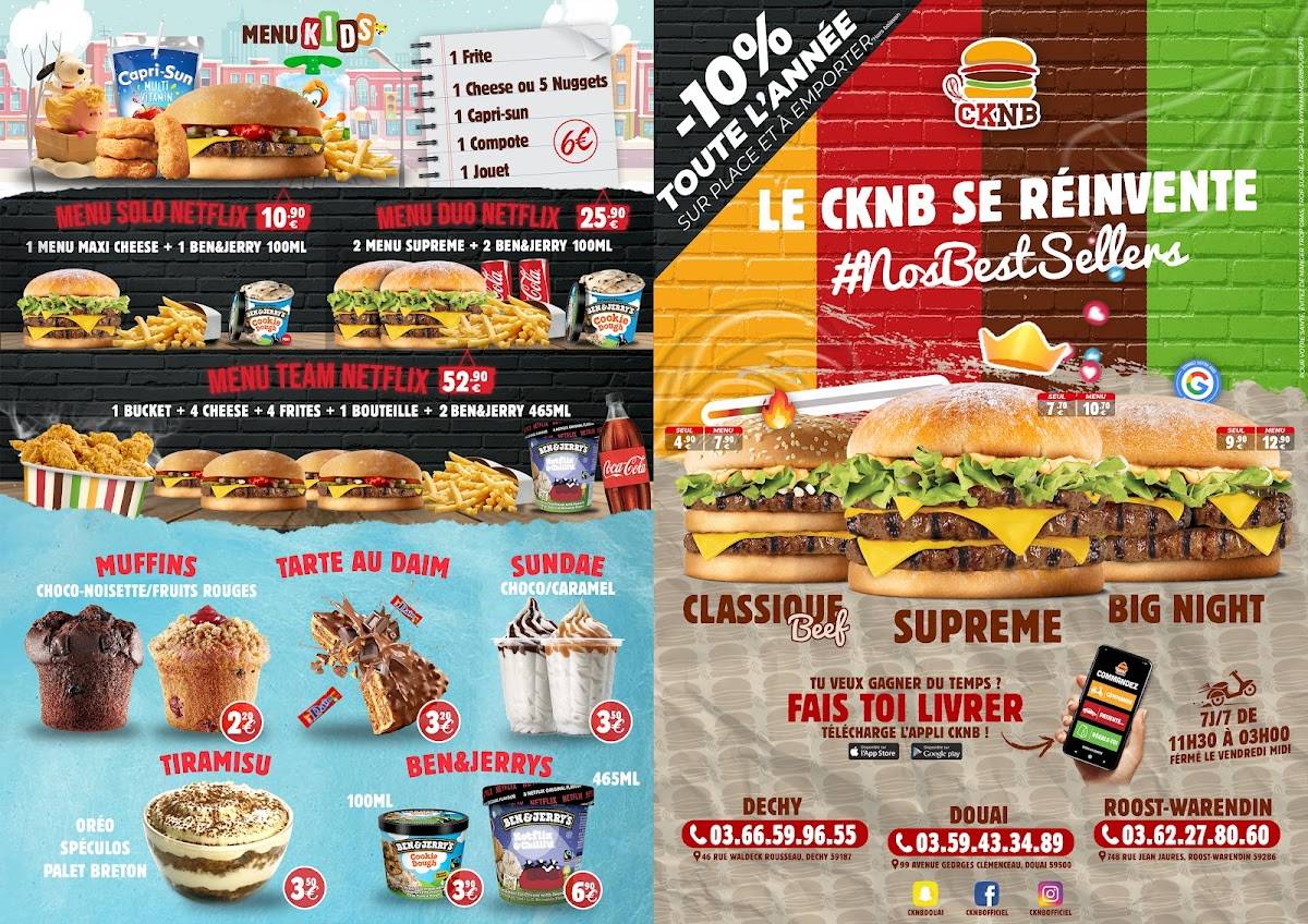 Menu de CKNB DECHY