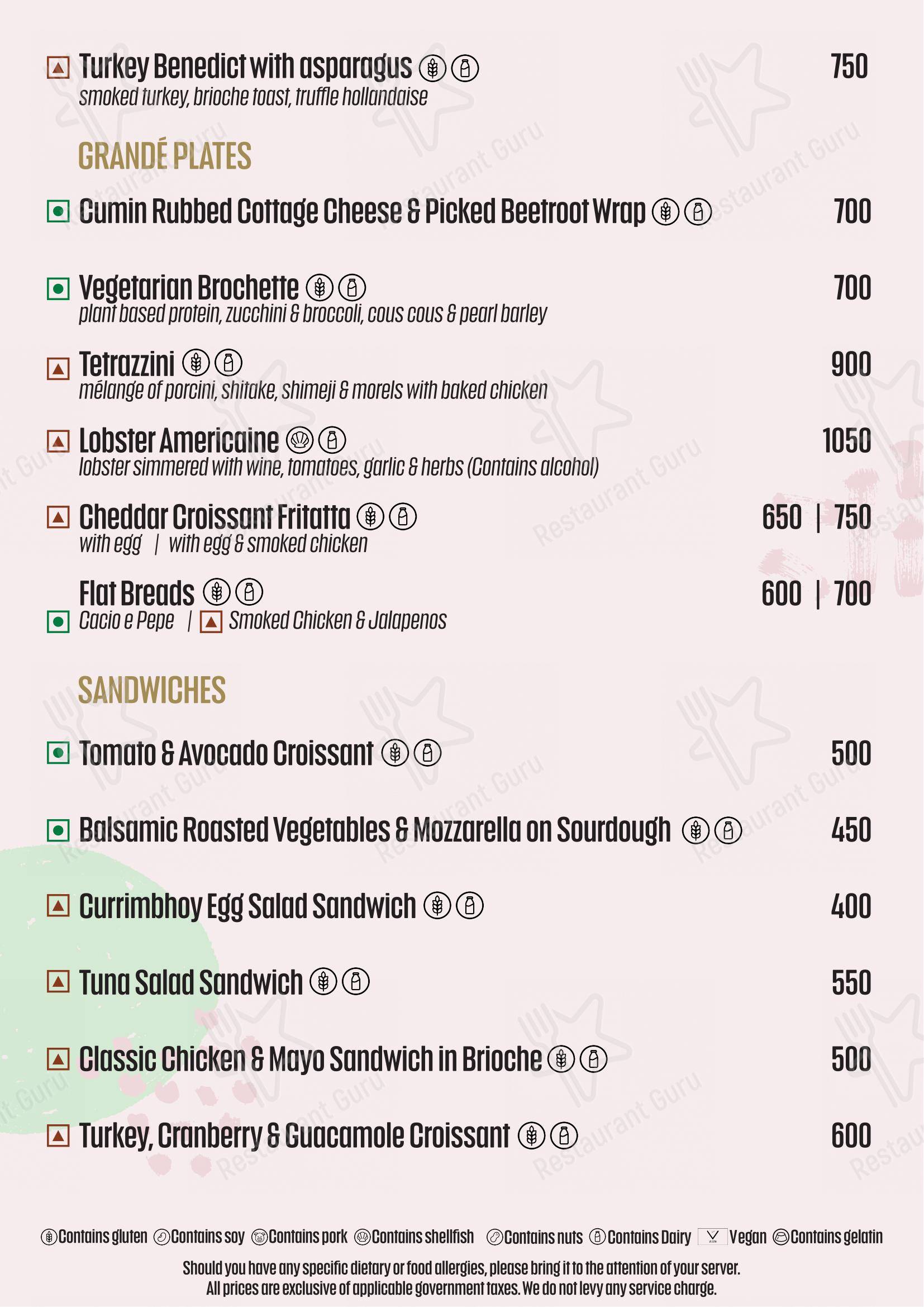 COU COU by Oberoi - Menu