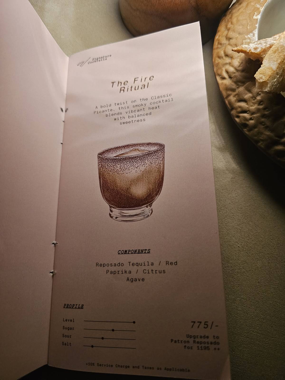 COVAH The Cavern menu