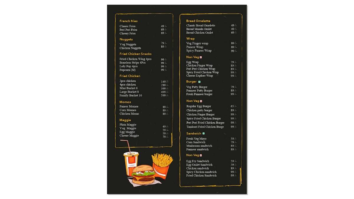 CRISPY CAFE HOUSE menu