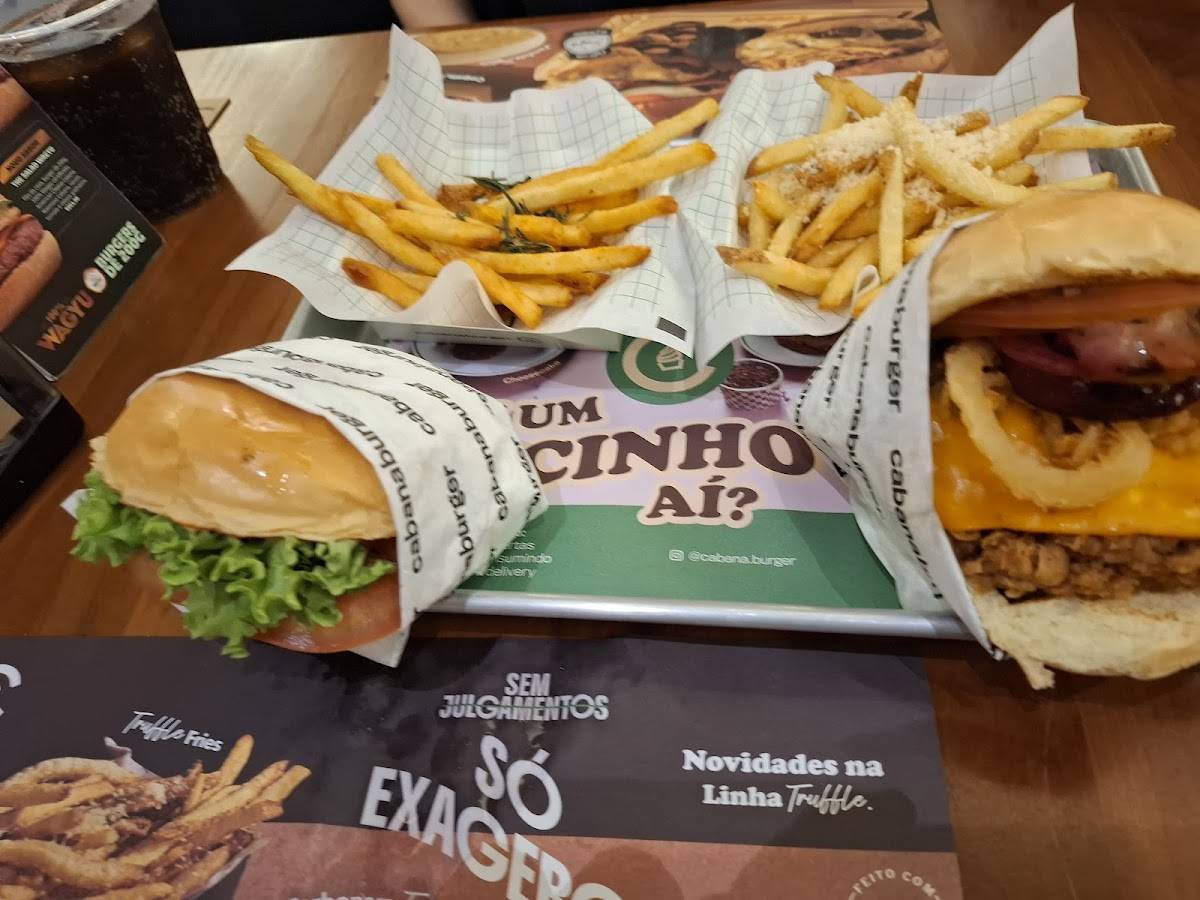 Cabana Burger Shopping Plaza Niterói cardápio