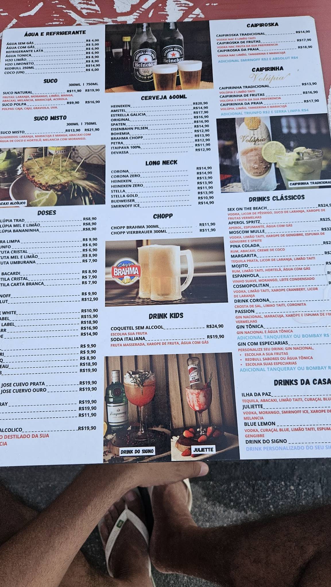 Espetinho da praia Intermares cardápio