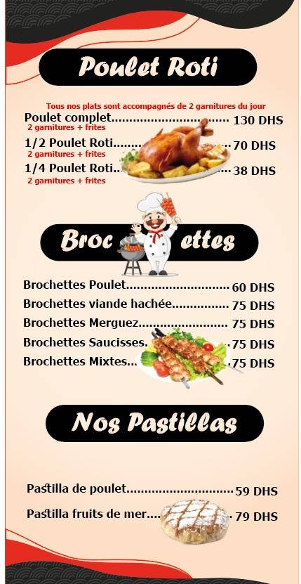 Menu de Cactus Café-Resto