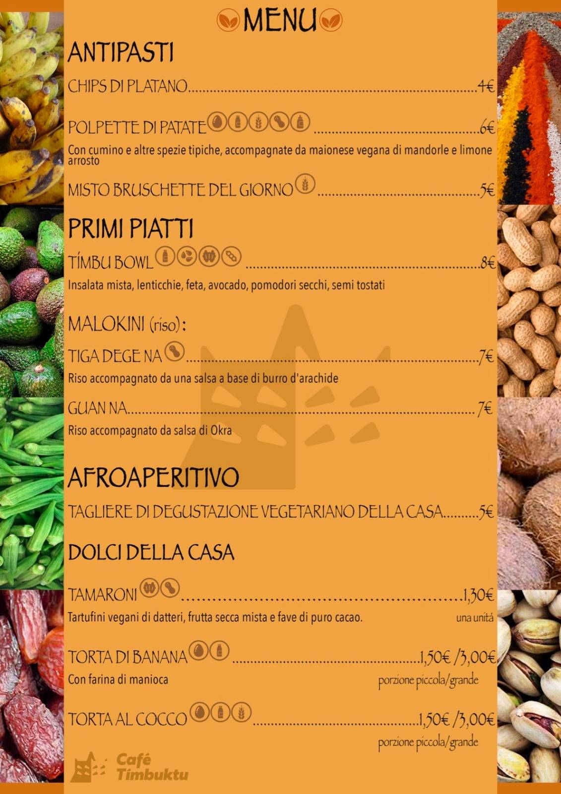 Menu di Café Timbuktu 