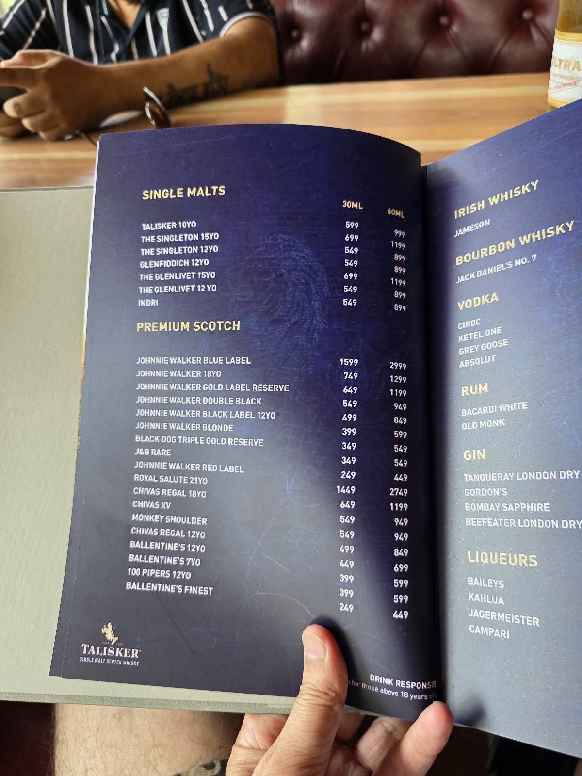 Cafe 1947 menu