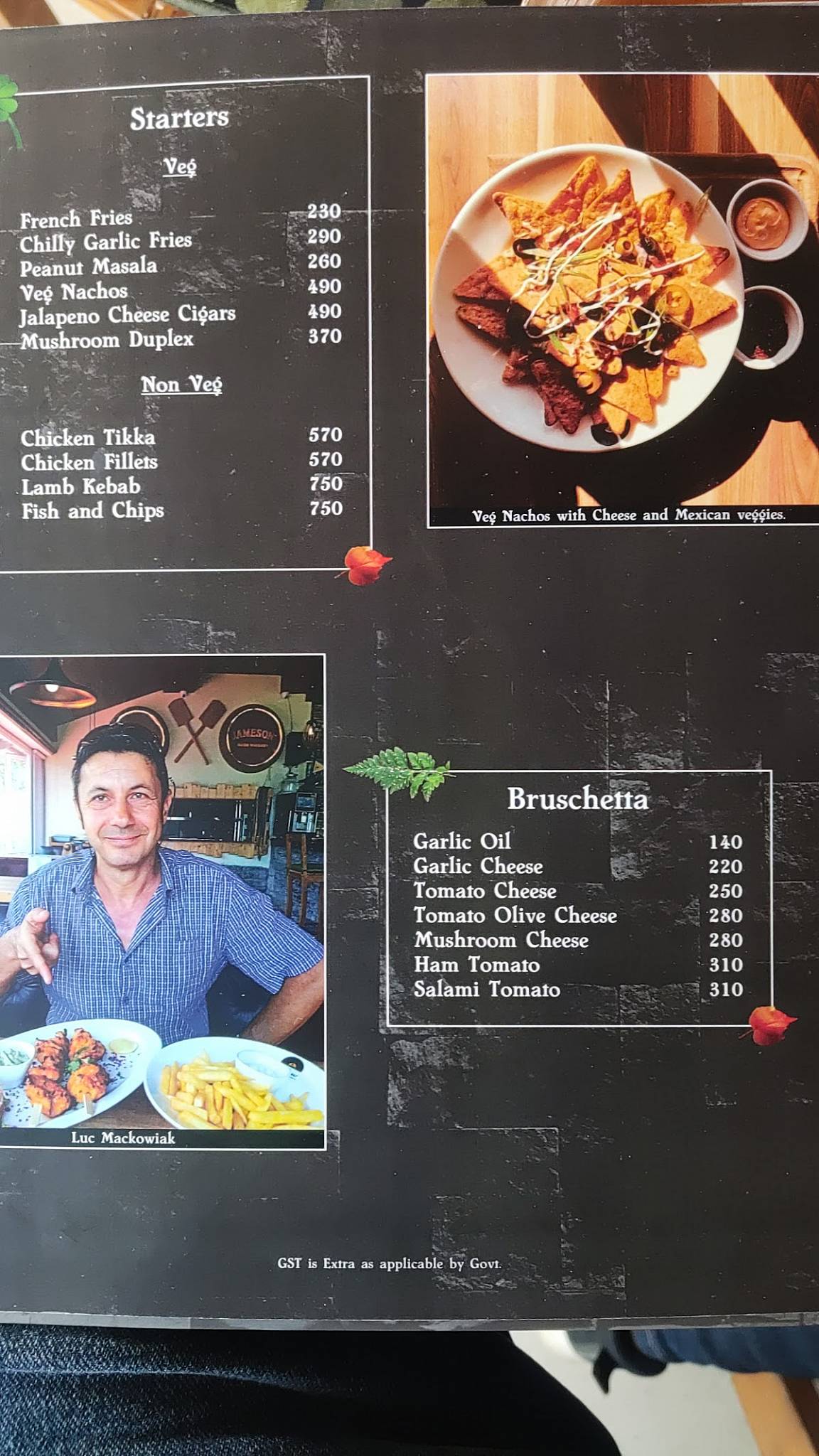 Cafe 1947 menu