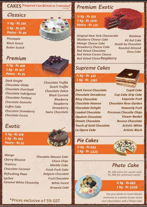 7th Heaven Pimple Saudagar menu