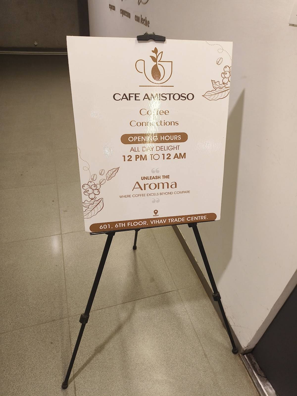 Cafe Amistoso Vadodara menu