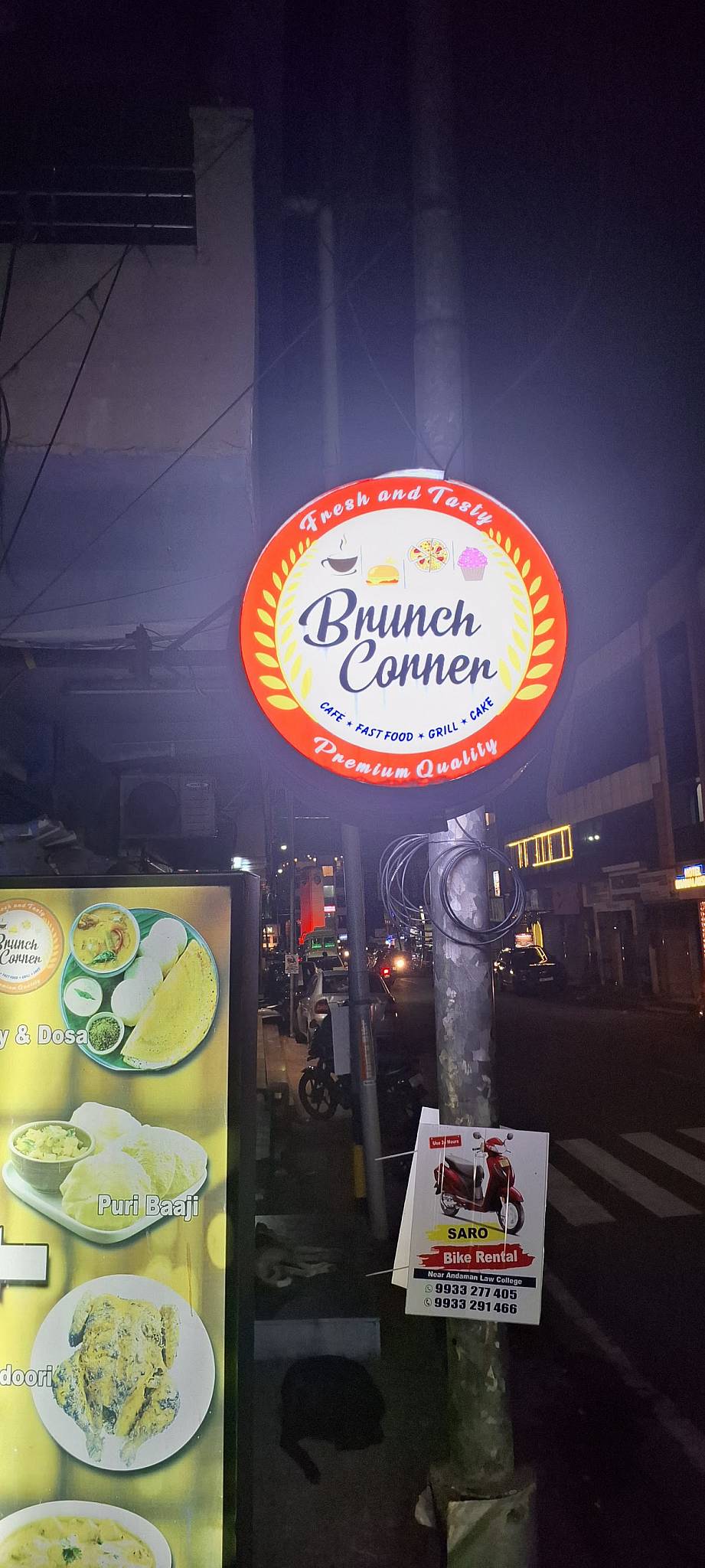 Brunch Corner menu