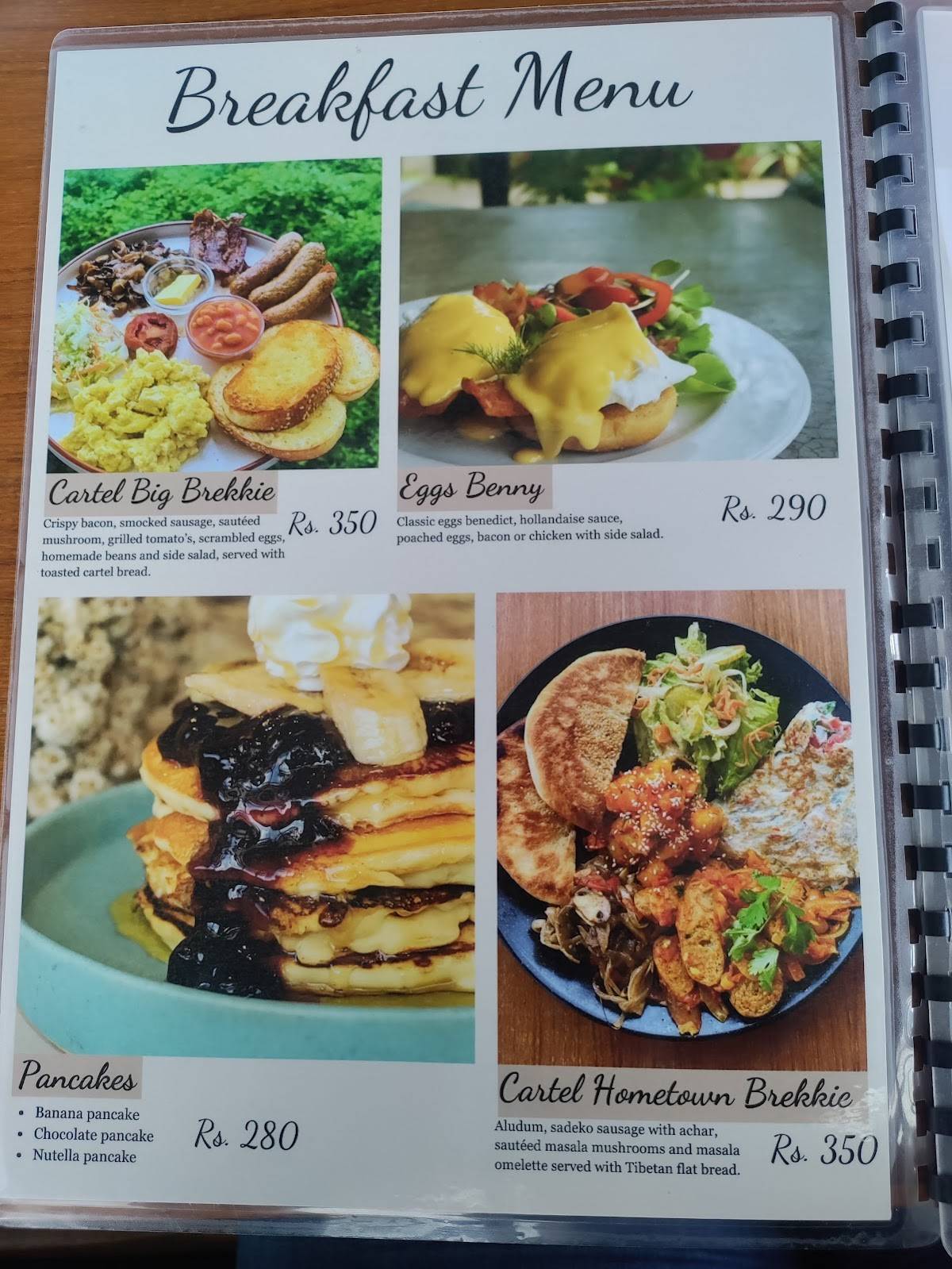 Burger Cartel Cafe & Restaurant menu