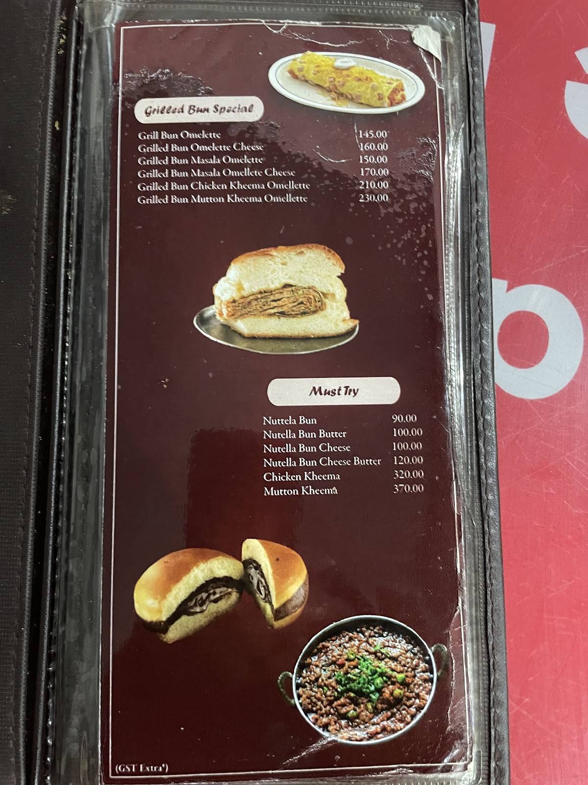 Cafe Goodluck menu