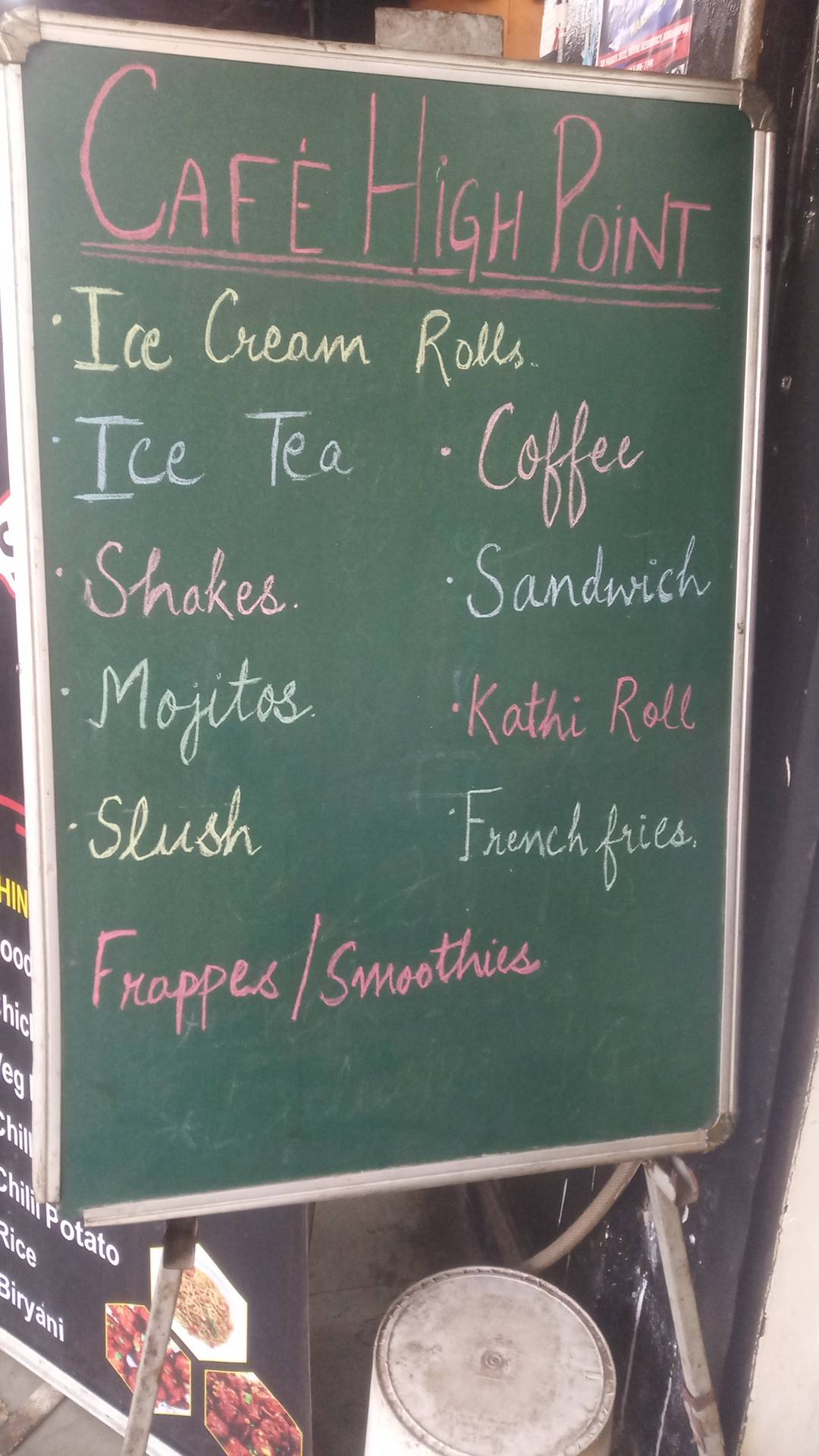 Café High Point- Best Restaurant/Coffee Cafe/Food Restaurant in Gorakhpur menu