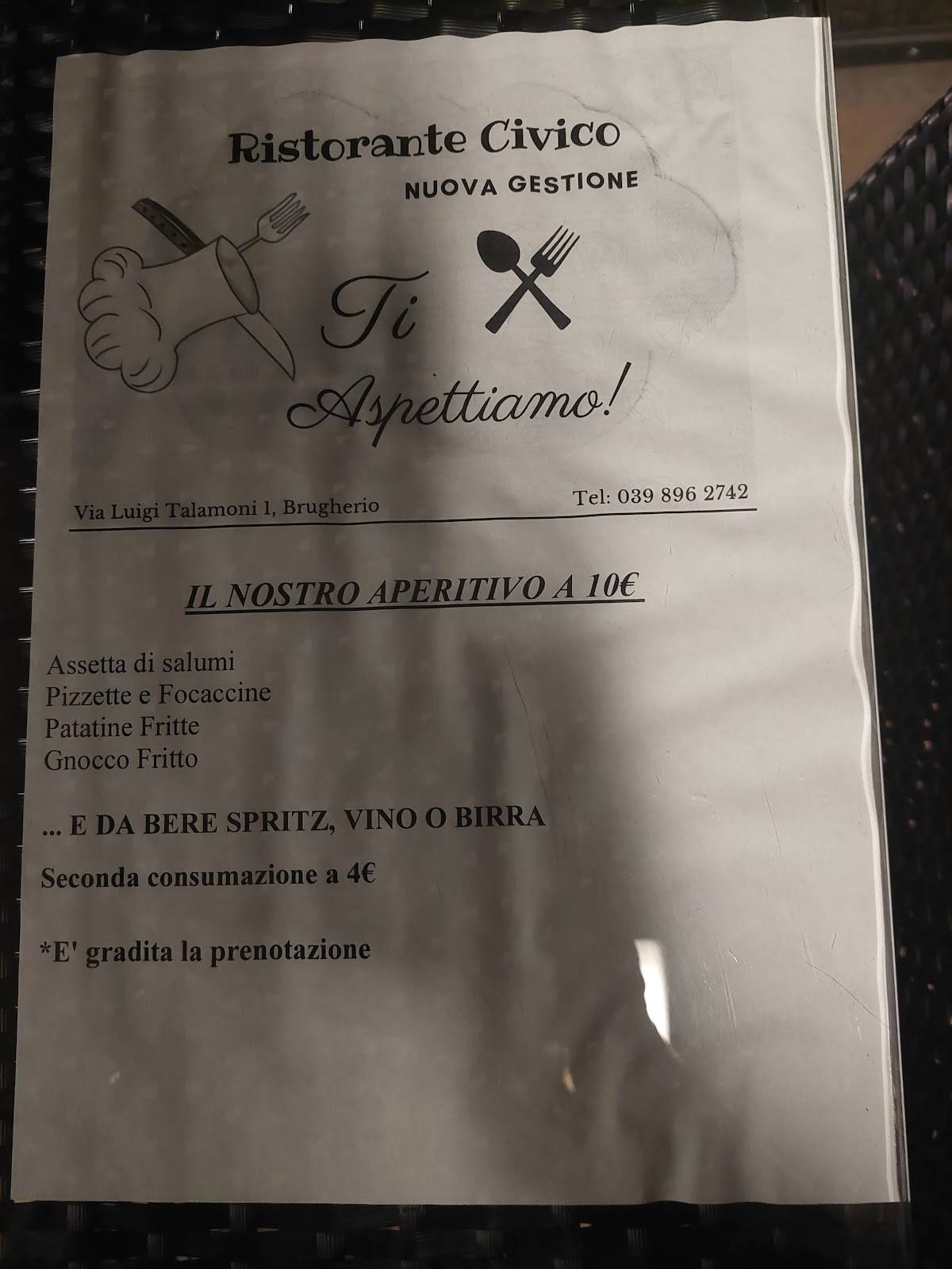 Menu di Civico Brugherio 