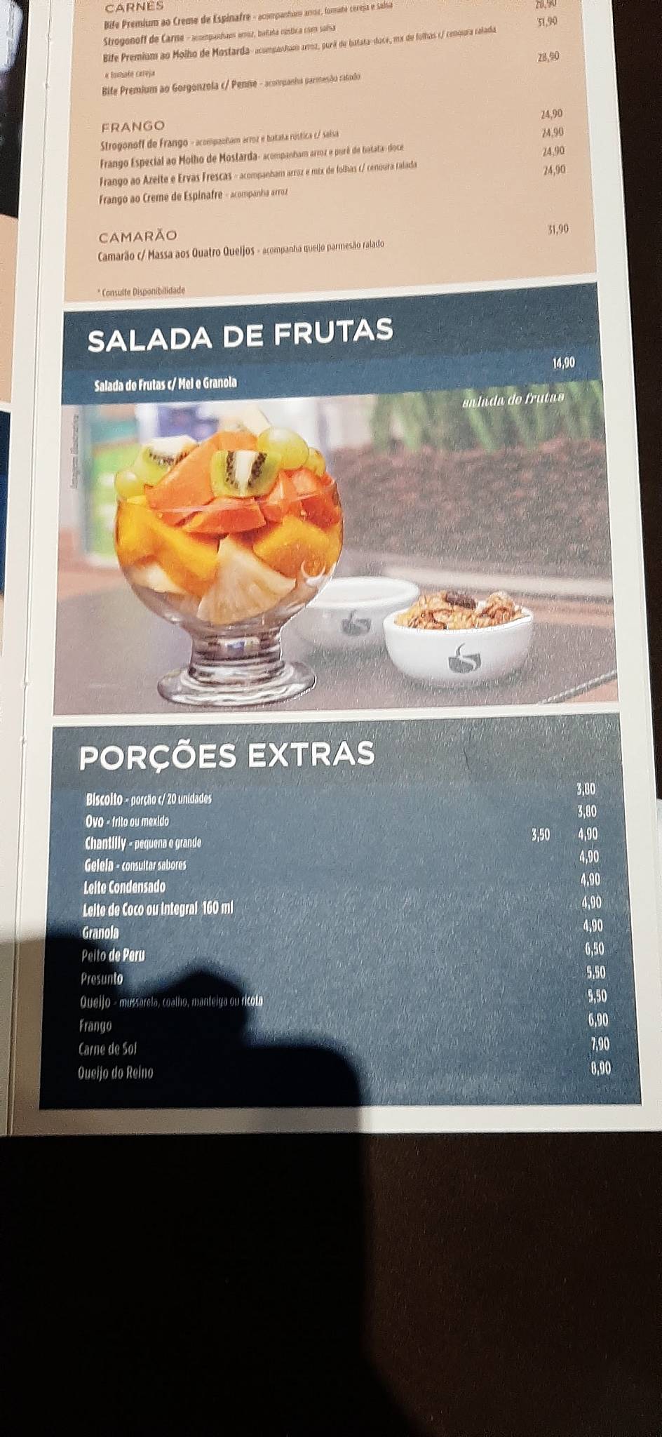 Coffee Shop São Braz Espinheiro cardápio