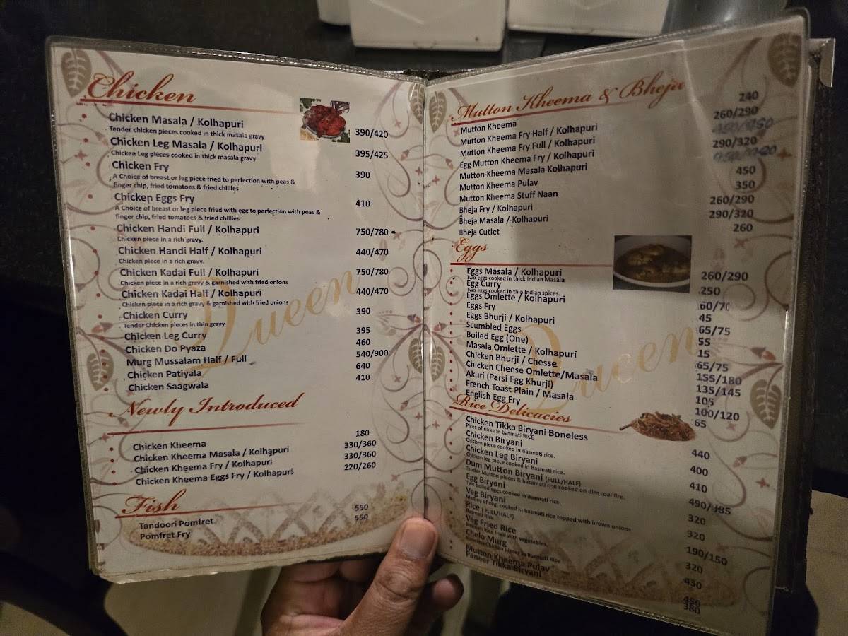 Cafe Diamond Queen menu