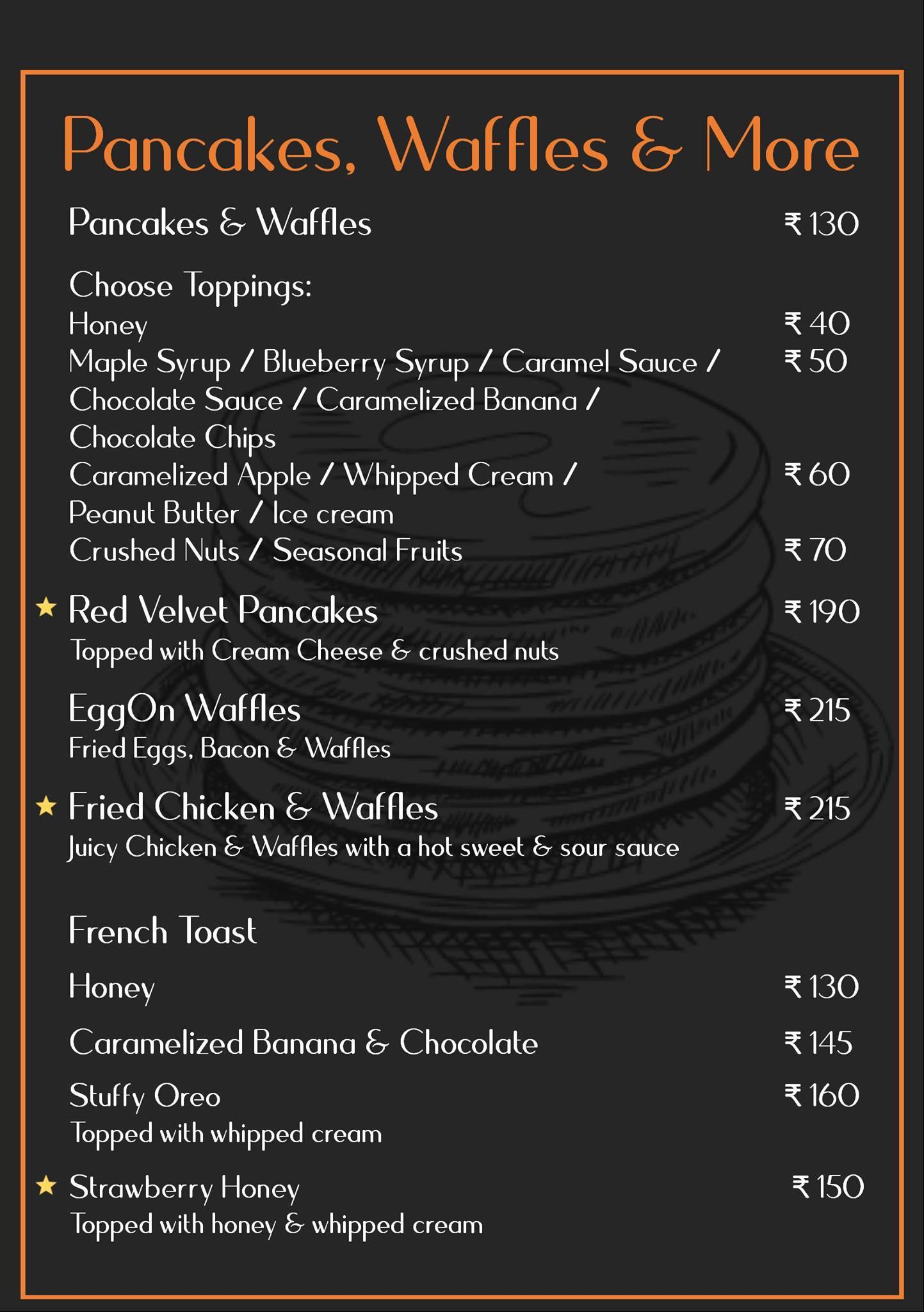 Eddy's Cafe menu